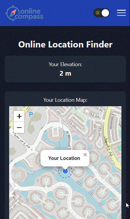 show your elevation in meter