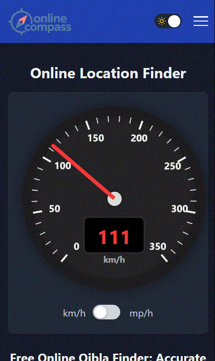 speedometer in analog and digital format